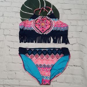 Wonder nation Girl's 2 Piece Bathing Suit.